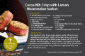 Cocoa Nib Crisp with Lemon Watermelon Sorget